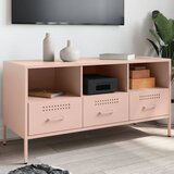 Maison Chic TV omarica - TV enota - Televizijska omarica roza 100,5x39x50,5 cm jeklo, (21699327) | Shoptok.si