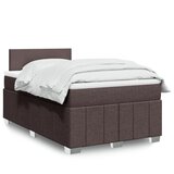 Maison Chic Box spring postelja - Vzmetna postelja z vzmetnico temno rjav 120x200 cm blago SL24211, (21890781) | Shoptok.si