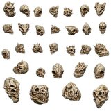 Green Stuff World 3D Printed Alien Skulls Set | 3D štampani set alien lobanja (21 kom, 1:48 razmera) | Eponuda.com