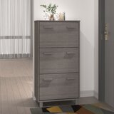vidaXL Ormarić za cipele svjetlosivi 59,5 x 35 x 117 cm od borovine cijene