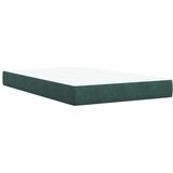Box spring krevet s madracem tamnozeleni 120x200 cm baršunasti | shoptok.hr