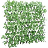 vidaXL Proširiva rešetka od umjetnog bršljana zelena 180 x 65 cm | shoptok.hr