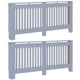  Pokrivač radijatora 2 pcs Siva 172 x 19 x 81,5cm | shoptok.hr