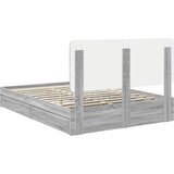  Postelja s shranjevanjem z vzglavjem Siva Sonoma 150 x 200 cm, (5000106656) | Shoptok.si