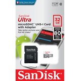 San Disk 32GB Ultra microSDHC + SD Adapter 100MB/s Class 10 UHS-I | Shoptok.si