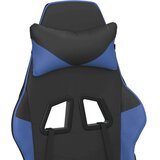  Masažni gaming stol z oporo za noge črno in modro umetno usnje, (21152293) | Shoptok.si