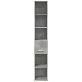  Visoka komoda boja betona 30x42 5x185 cm od konstruiranog drva | shoptok.hr