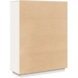 vidaXL Visoka ploča bijela 89x34x116,5 cm puno drvo bor | shoptok.hr