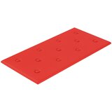  Zidna uzglavlja 12 pcs Crvena 60 x 30 cm Lažna koža | shoptok.hr