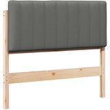  Tapecirani uzglavlje s uzglavljem Smeđa i svijetlosiva 100 cm | shoptok.hr