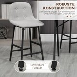  Barski stol s barskim stolicama industrijskog dizajna prošiveni gumbi 120 cm x 60 cm x 91 cm svijetlo siva | shoptok.hr