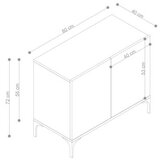 Hanah home komoda prestige sapphire oak console | ePonuda.com