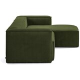 Kave Home Zelena kutna garnitura od samta (s desnim kutom) Blok – | shoptok.hr