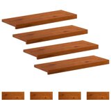  Stepenica 8 kom. 80 x 25 x 2 cm Smeđa Čvrsto Hrastovo Drvo - Smeđa 80 x 25 x 2 cm 8 Slike