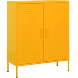  Omara za shranjevanje gorčično rumena 80x35x101,5 cm jeklo Cene