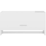 vidaXL Ormar visoki sjaj bijeli 70 x 32,5 x 35 cm od iverice | shoptok.hr