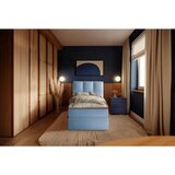 MID.YOU POSTELJA Z VZMETNICO 90 cm x 200 cm , les, tekstil, leseni material modra | Shoptok.si