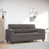 vidaXL Dvosed siv 140 cm umetno usnje | Shoptok.si