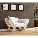 Hanah home Baštenska sofa sa jednim sedištem i jastukom, Naturalna i bela | Eponuda.com