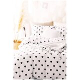 Mila Home Bela 3-delna enojna podaljšana posteljnina iz renforce bombaža z rjuho 160x220 cm Mini Hearts – Cene