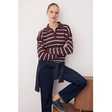 TRENDYOLMILLA ženski duks Twoaw26Kz00060, braon-braon Cene