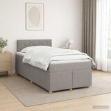  Boxspring krevet s madracem Sivosmeđa 120 x 190 cm Tkanina | shoptok.hr