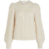 Vila Puloverji Knit Fimines L/S - Birch Bela | Shoptok.si