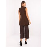 RUE PARIS Vest-IT-KZ-FL5069.84-brown | Shoptok.si