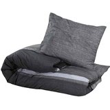  Set posteljine za poplun tamnosivi 140 x 200 cm pamučni200x200 | shoptok.hr