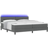  Krevet s opruga kutije Tamno siva 200 x 200 cm tkanina | shoptok.hr