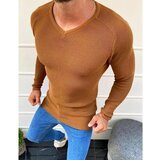 DStreet Men's sweater, slipped over the head, camel WX1644 | shoptok.hr