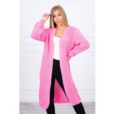 Kesi Sweater long cardigan light pink Cene