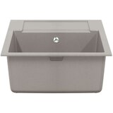  Umivalnica Siva 780 x 500 mm 80% Kvarc in 20% Smola - - Siva - 18.45 - 780 x 500 mm - 2025-vidaXL-Uvoz_2 | Shoptok.si