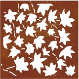  Vrtni zidni ukras 55x55 cm čelik CORTEN uzorak javorovog lišća | shoptok.hr