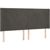  Box spring postelja z vzmetnico LED temno siva 180x200 cm žamet, (20789000) | Shoptok.si