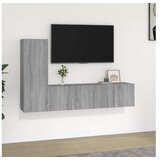  Komplet TV omaric 3-delni siva sonoma inženirski les | Shoptok.si