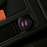 forcell CARBON auto punjač USB QC 3.0 18W + USB QC 3.0 18W CC50-2A36W crni (Ukupno 36W) | shoptok.hr