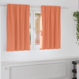 vidaXL Zavjese sa zavjesama 2 pcs Terakota 140 x 140 cm Poliester cijene