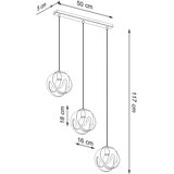  Sollux SL.1085 - Viseći luster na sajli TULOS 3xE27/60W/230V bela | Eponuda.com