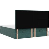 vidaXL Otomanski posteljni okvir z vzmetnicami zelen 200x200cm žamet, (21608739) | Shoptok.si