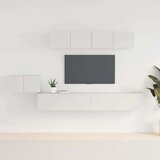  5-dijelni set TV ormarića bijeli od konstruiranog drva | shoptok.hr