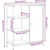  Kreveta Umjetnički hrast 70 x 30 x 80 cm | shoptok.hr