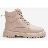 EVENTO PE1 Women's Zipper Fleece-Lined Boots Beige Gremiva | Shoptok.si