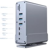 Gembird A-CF-COMBO15-01 USB Type-C 15-u-1 Multi-port adapter USB Hub HDMI DP LAN 3.5mm | Eponuda.com