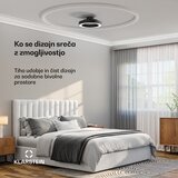 Klarstein ZenBreeze Pametni stropni ventilator z lučjo | 48 cm | 16 W | Tihi | LED | Akril | Shoptok.si