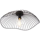 QAZQA Dizajn stropna svetilka črna 50 cm - Pua | Shoptok.si