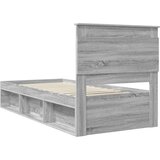  Okvir za krevet s uzglavljem Siva Sonoma 100 x 200 cm | shoptok.hr