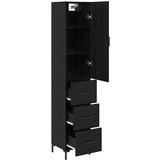  Kuhinjski ormarić Zidne s ladicama 2 pcs Crni hrast Konstruirano drvo | shoptok.hr