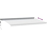 vidaXL Avtomatsko zložljiva tenda antracit in bela 600x300 cm | Shoptok.si