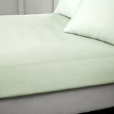 Bianca Svijetlo zelena plahta s gumom od pamučnog satena 90x190 cm Cotton Sateen – | shoptok.hr